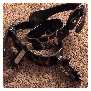Spurs for cowboy boots